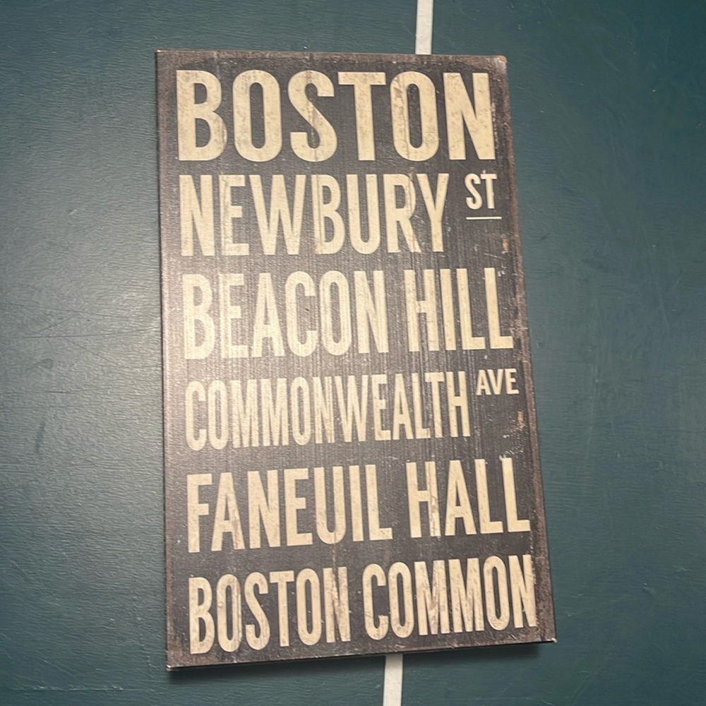 Boston - Wood Wall Decor by Cory Steffen - Black
